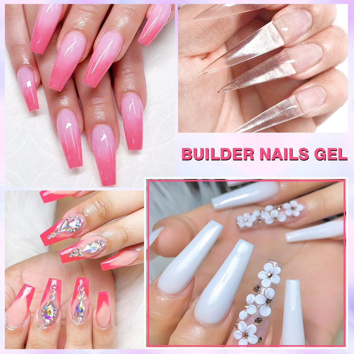 4 Colors Builder Gels Nail Kit Saviland Global